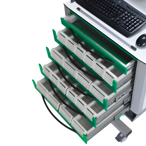Medication trolley with barcode and power supply NTHM 118B