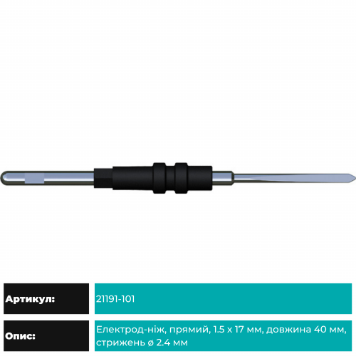 Reusable monopolar electrodes ø 2.4 mm ø 4 mm